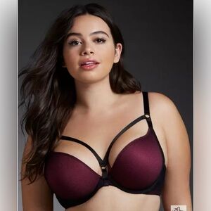 Torrid Fishnet Push-up Plunge Bra